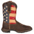 Фото #1 товара Durango Lady Rebel Patriotic Square Toe Cowboy Womens Brown Casual Boots RD4414