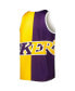 Men's Magic Johnson Purple and Gold Los Angeles Lakers Sublimated Player Tank Top