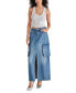 ფოტო #4 პროდუქტის Women's Benson Slit-Front Patch-Pocket Cotton Skirt