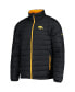 Men's Black Iowa Hawkeyes Powder Lite Omni-Heat Reflective Full-Zip Jacket