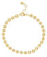 ფოტო #1 პროდუქტის Fine Silver-Plated or 18K Gold-Plated Disc Anklet