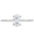 ფოტო #3 პროდუქტის IGI Certified Lab Grown Diamond Oval Solitaire Engagement Ring (1 ct. t.w.) in 14k White Gold