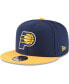 Фото #1 товара Men's Navy, Gold Indiana Pacers Two-Tone 9FIFTY Adjustable Hat