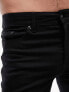 Фото #4 товара Topman skinny denim shorts in black