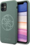 Guess Guess GUHCN58LS4GKA iPhone 11 Pro khaki hard case Silicone 4G Tone On Tone