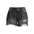 No Boundaries Destructed Mom Shorts Women's Denim High Rise Fary Hem Size 13