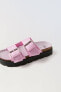 Фото #3 товара Джинсовые сандалии с пряжками ZARA
