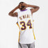 Фото #3 товара Mitchell & Ness Los Angeles Lakers NBA Shaquille O'Neal T-shirt M SMJY4442-LAL02SONWHIT