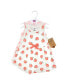 ფოტო #2 პროდუქტის Baby Girls Organic Cotton Sleeveless Dresses, Peach