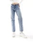 Armani Exchange boyfriend cropped fit jeans in blue W26 - фото #8