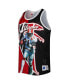 Фото #1 товара Men's Deion Sanders Red, Black Atlanta Falcons Retired Player Graphic Tank Top