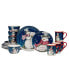 Snowman Greetings 16 Pc. Dinnerware Set, Service for 4