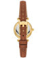 Фото #3 товара Часы и аксессуары Fossil Женские часы Carlie с коричневым ремешком из натуральной кожи, 28 мм