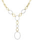 ფოტო #1 პროდუქტის Diamond Oval Link 20" Lariat Necklace (1 ct. t.w.) in 14k Gold-Plated Sterling Silver, Created for Macy's