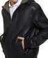 Фото #4 товара Men's Gary Faux Leather Hooded Jacket