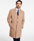 Men's Addison Wool-Blend Trim Fit Overcoat