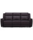 Фото #3 товара Addyson 88" 3-Pc. Leather Sofa with 3 Zero Gravity Recliners with Power Headrests, Created for Macy's