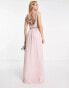 TFNC Tall premium embellished back and front maxi dress in mauve - PINK