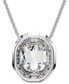 Mesmera Silver-Tone Crystal Pendant Slider Necklace, 29-1/2"