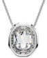 Фото #4 товара Mesmera Silver-Tone Crystal Pendant Slider Necklace, 29-1/2"