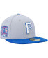 Men's Gray, Blue Pittsburgh Pirates Dolphin 59FIFTY Fitted Hat