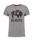 Фото #4 товара Men's Heathered Gray Colorado Buffaloes Go Buffs Vintage-Inspired Tri-Blend T-shirt