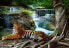 Фото #1 товара Vlies Fototapete Tiger Wasserfall Wald