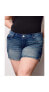 Plus Size Denim Side Vents Shorts Aria, 16 - фото #1