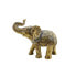 Decorative Figure Romimex Golden Resin Elephant 24 x 22 x 12 cm