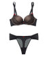 ფოტო #2 პროდუქტის Stacy Women's Push Up Plunge Bra