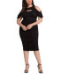 ფოტო #1 პროდუქტის Women's Plus Size Bianca Ruched Cocktail Dress