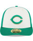 Фото #2 товара Men's White, Green Cincinnati Reds 2024 St. Patrick's Day Low Profile 59FIFTY Fitted Hat