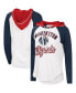 ფოტო #1 პროდუქტის Women's White Washington Wizards MVP Raglan Hoodie Long Sleeve T-shirt