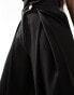 Фото #5 товара ASOS DESIGN co-ord wide leg trousers with gold buttons in black