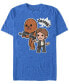 Star Wars Men's Classic Cute Han Solo And Chewbacca Short Sleeve T-Shirt Синий, S - фото #1