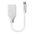Фото #2 товара Lindy Adapter Cable Mini-DP (M)/DP (F) Premium shielded - 0.15 m - Mini DisplayPort - DisplayPort - Male - Female - White