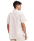 Фото #2 товара Men's Textured Short Sleeve Button-Down Shirt