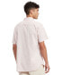 Men's Textured Short Sleeve Button-Down Shirt