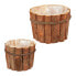 Blumentopf Holz 2er Set