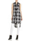 Фото #2 товара RAILS 152786 Women's 'Jordyn' Sleeveless Plaid Tunic Ebony/White Sz. Medium