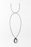Фото #9 товара Ожерелье-шнурок с круглой подвеской ZARA