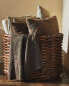 Large chunky rattan basket