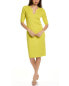 Фото #1 товара St. John Engineered Sheath Dress Women's Yellow S