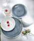 Фото #3 товара Fez 16 Piece Double Bowl Dinnerware Set, Service for 4