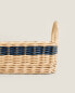 Фото #5 товара Rattan tray with coloured stripe