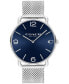 Unisex Elliot Silver-Tone Stainless Steel Mesh Bracelet Watch 41mm