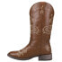 Фото #3 товара Roper Aster Embroidered Square Toe Cowboy Womens Brown Casual Boots 09-021-0191