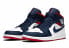 Фото #4 товара Кроссовки Nike Air Jordan 1 Mid SE USA (Белый, Синий)