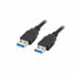 Фото #1 товара USB-кабель Lanberg CA-USBA-30CU-0010-BK 1 m