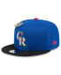 Men's Royal/Black Colorado Rockies Watermelon Big League Chew Flavor Pack 9FIFTY Snapback Hat